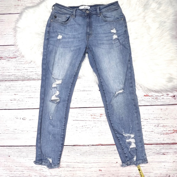 👖|•KANCAN•| Distressed Skinny Stretch Jeans Size 13/30👖 - Picture 1 of 6